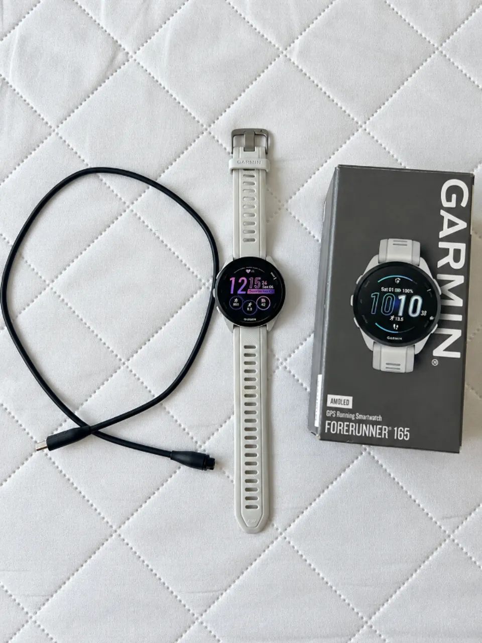Garmin 165 forerunner branco