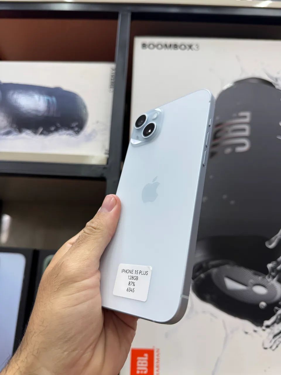 IPHONE 15 PLUS 128Gb AZUL SEMI NOVO PROMOÇÃO - Celulares e