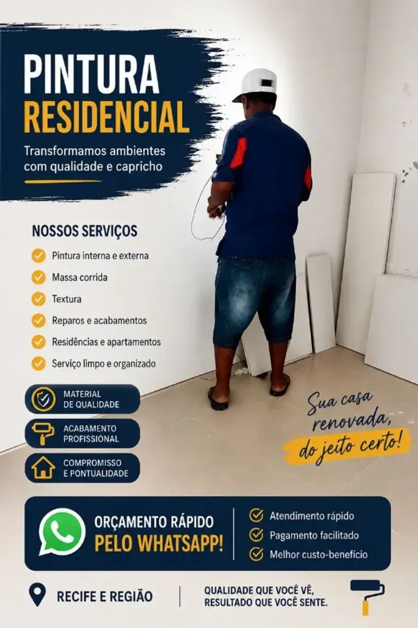 PINTOR PROFISSIONAL (Faça seu orçamento) 