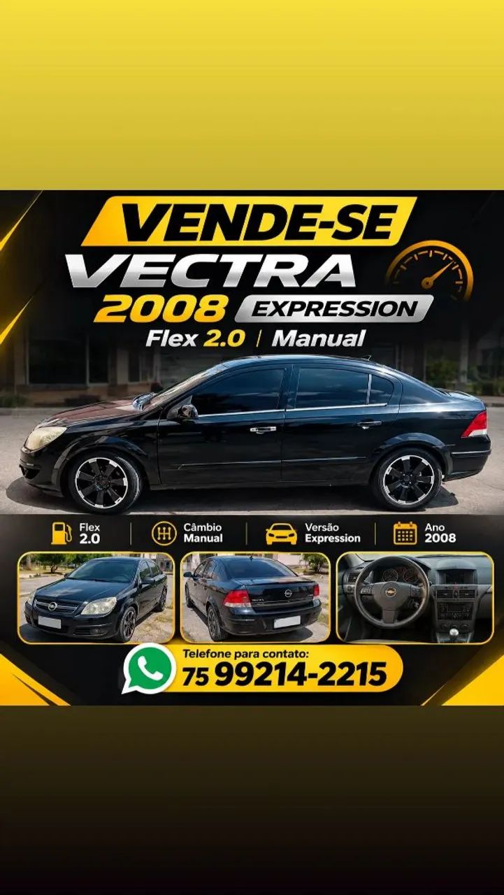 Chevrolet Vectra EXPRESSION 2.0 MPFI FLEXPOWER MEC 2008