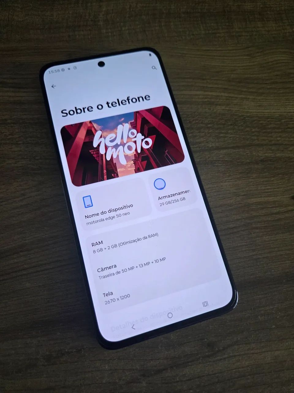 Motorola Edge 50 neo (câmera frontal c/ defeito) - Foto 3