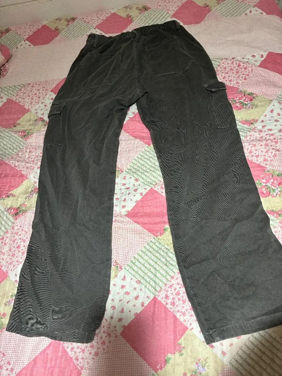 Calça Reta Oversized Cinza Youcom tamanho 44 - Foto 3