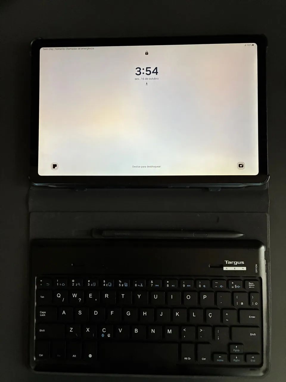 Tablet Samsung S6 Lite 64 com capa teclado da Targus - Foto 5