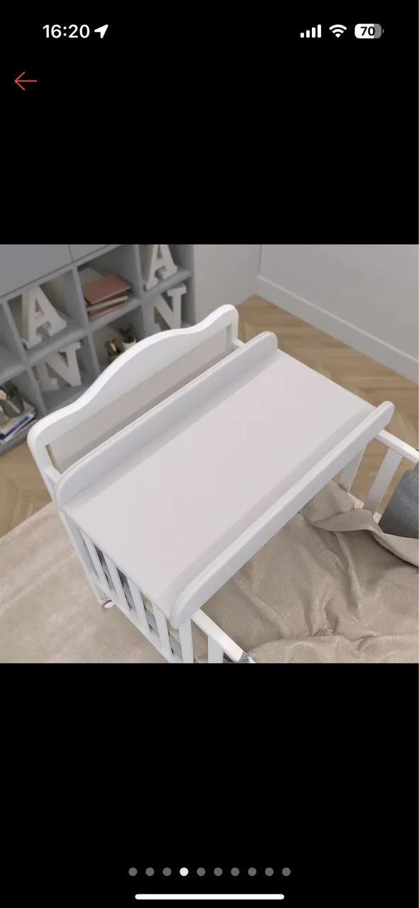 Trocador portátil para berço 