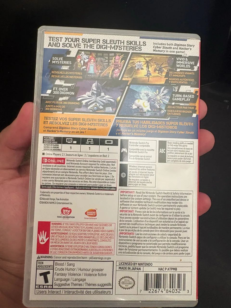 Nintendo Switch Digimon Story Cybersleuth - Foto 3