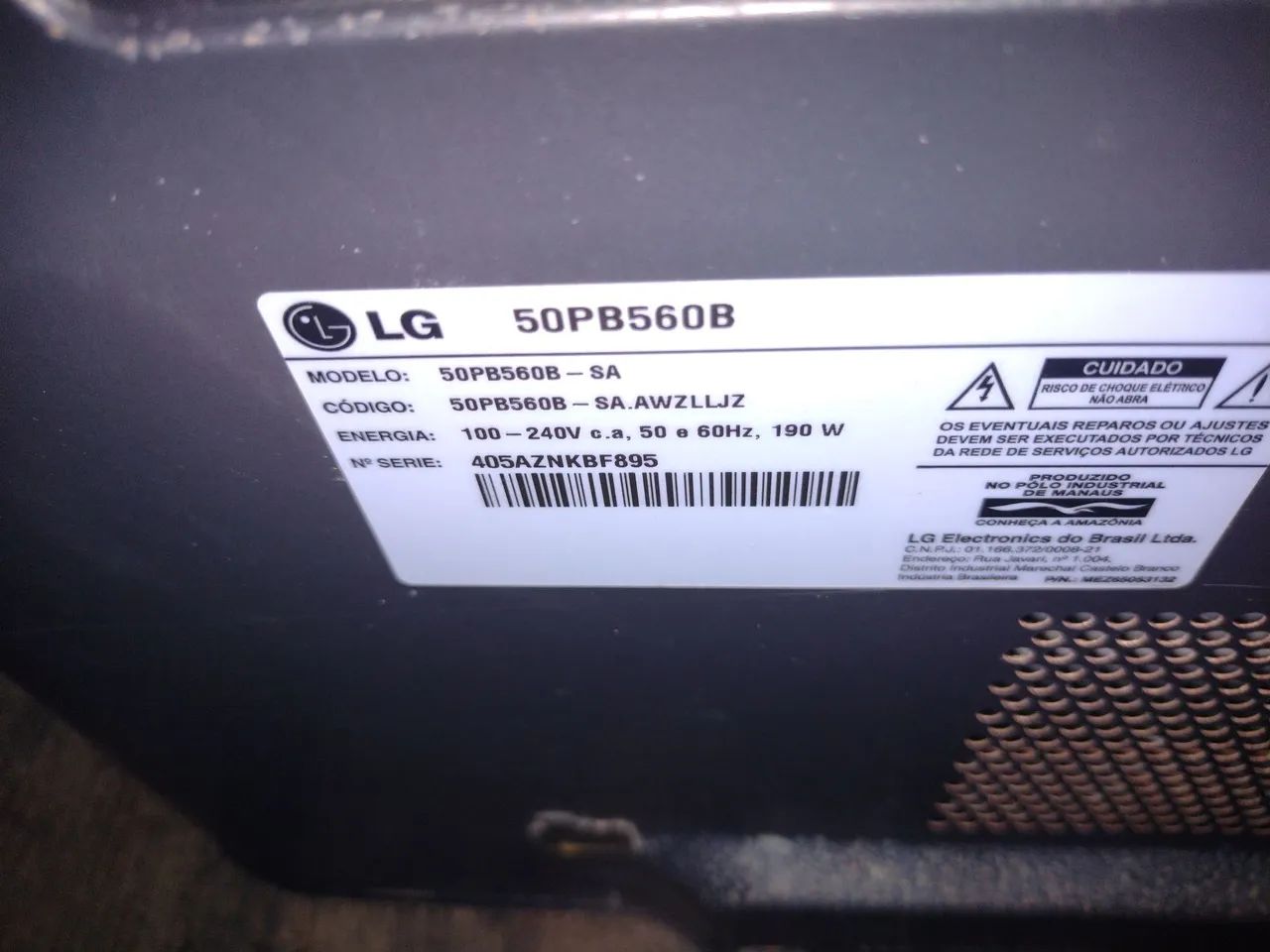 Vendo 2-tvs LG 50 POLEGADAS modelo:50PB560B por:400 RS. - Foto 2