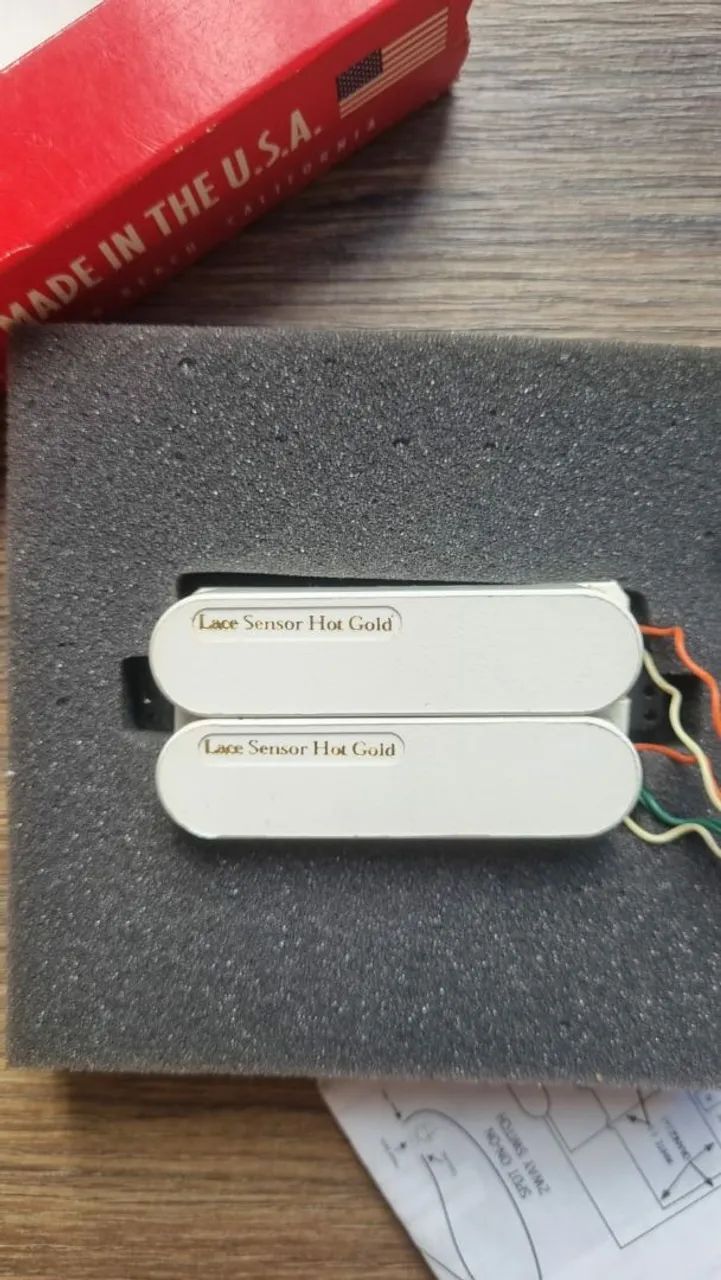 Captador Humbucker Lace Sensor Hot Gold Dually Braço