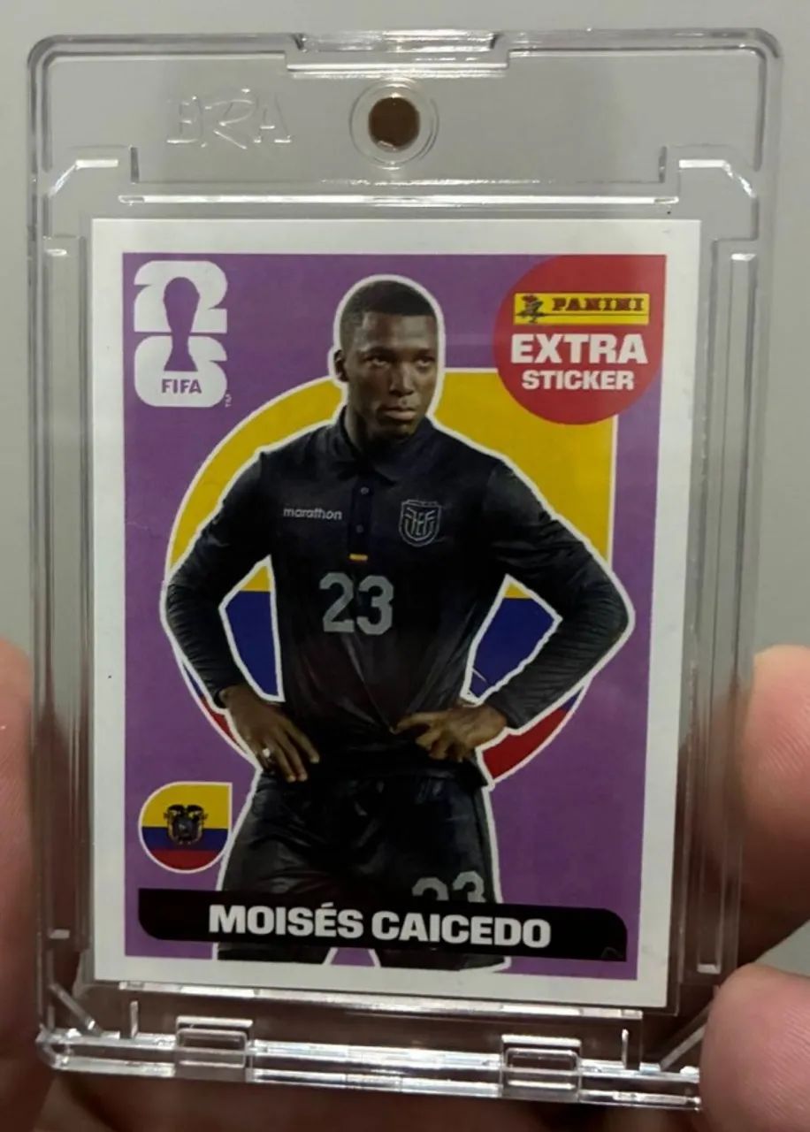 Figurinha Legend Extra Sticker Moisés Caicedo Bordo