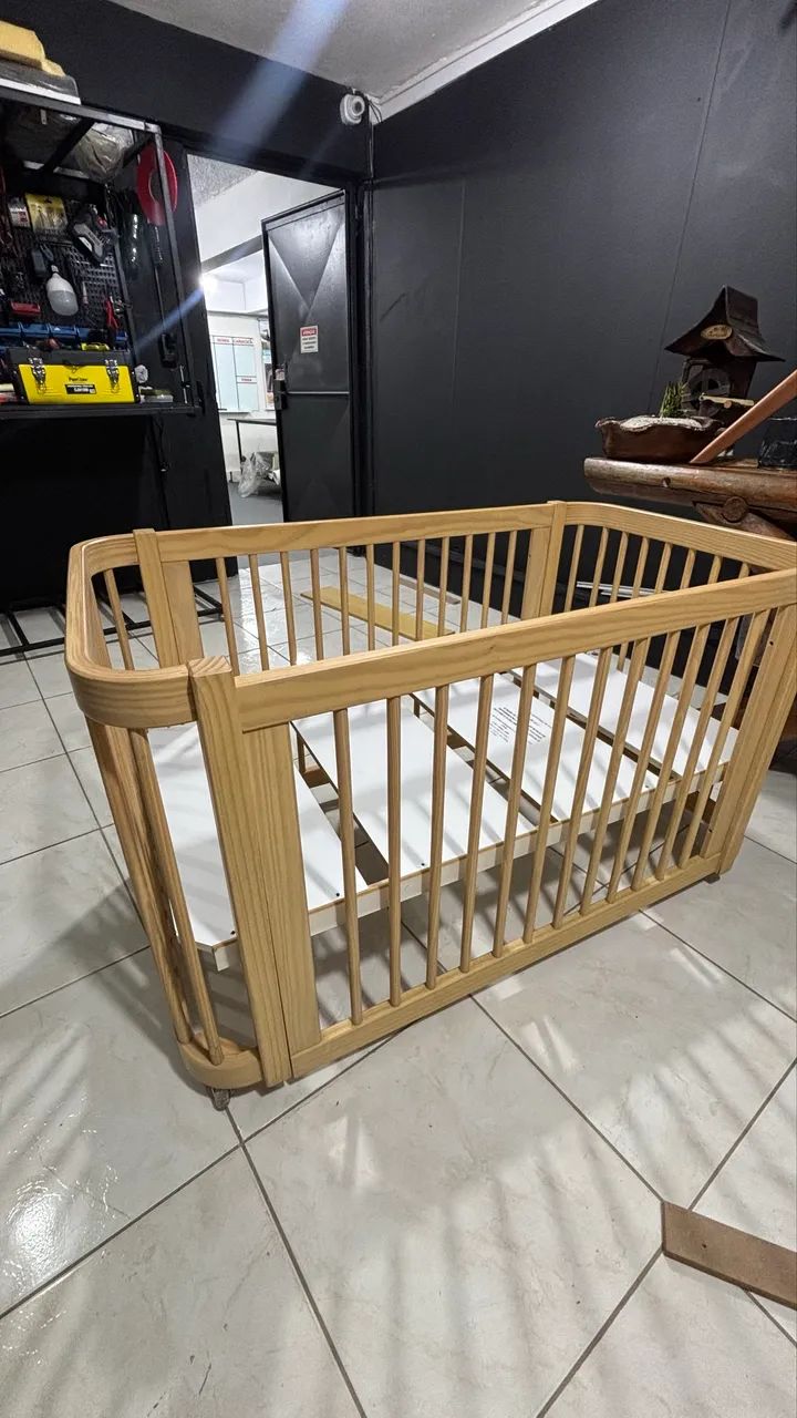 Móveis de Bebê - Berço 3 em 1 + Cômoda - Foto 3