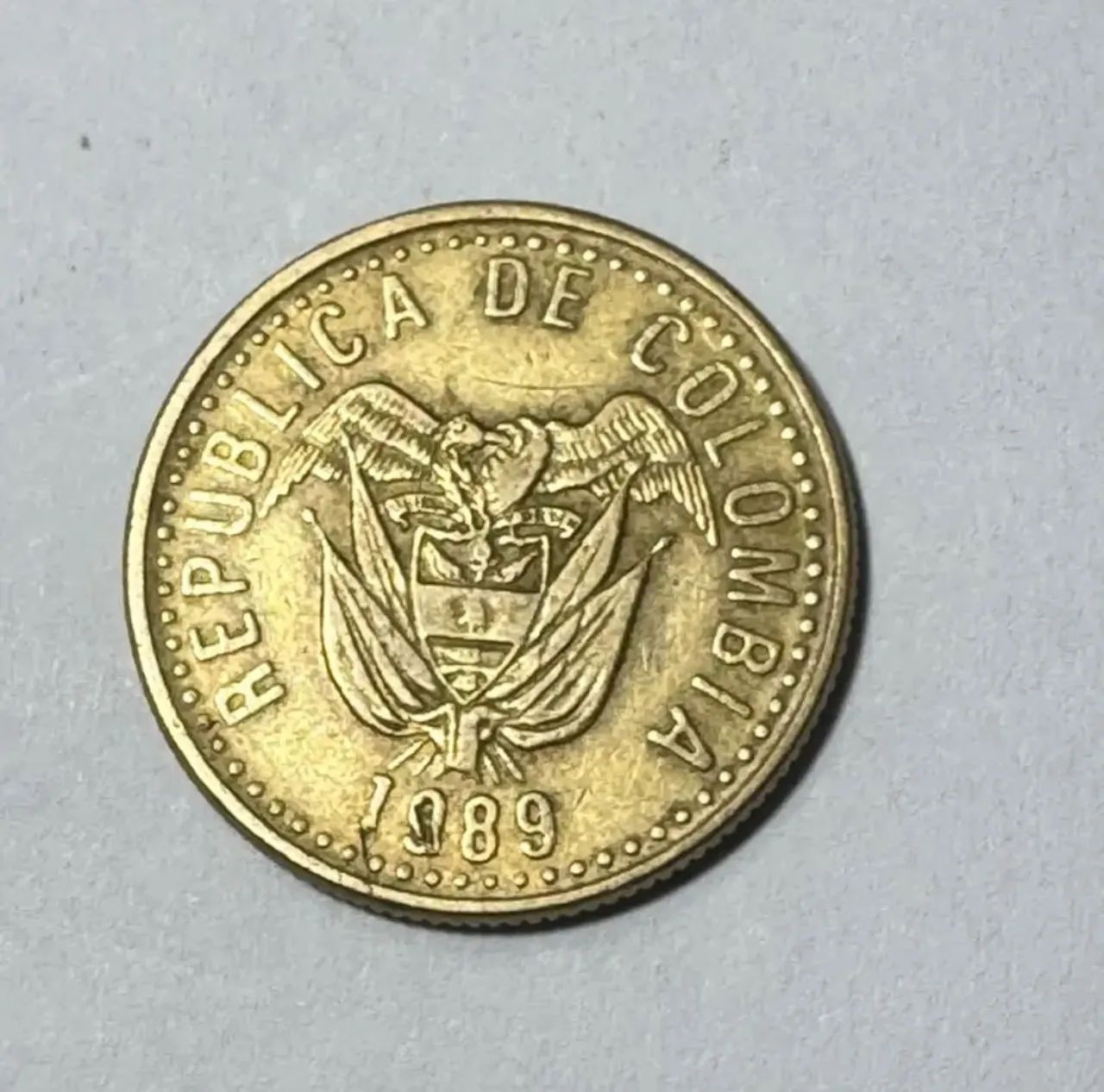 Moeda Colômbia 10 Pesos 1989 Ma608 (Usado)