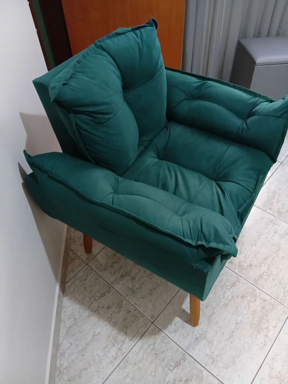 POLTRONA DECORATIVA OPALA VERDE NOVA!
