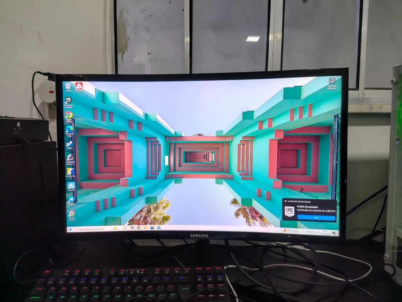 Monitor Samsung 22 144hz curvo odissei  - Foto 2
