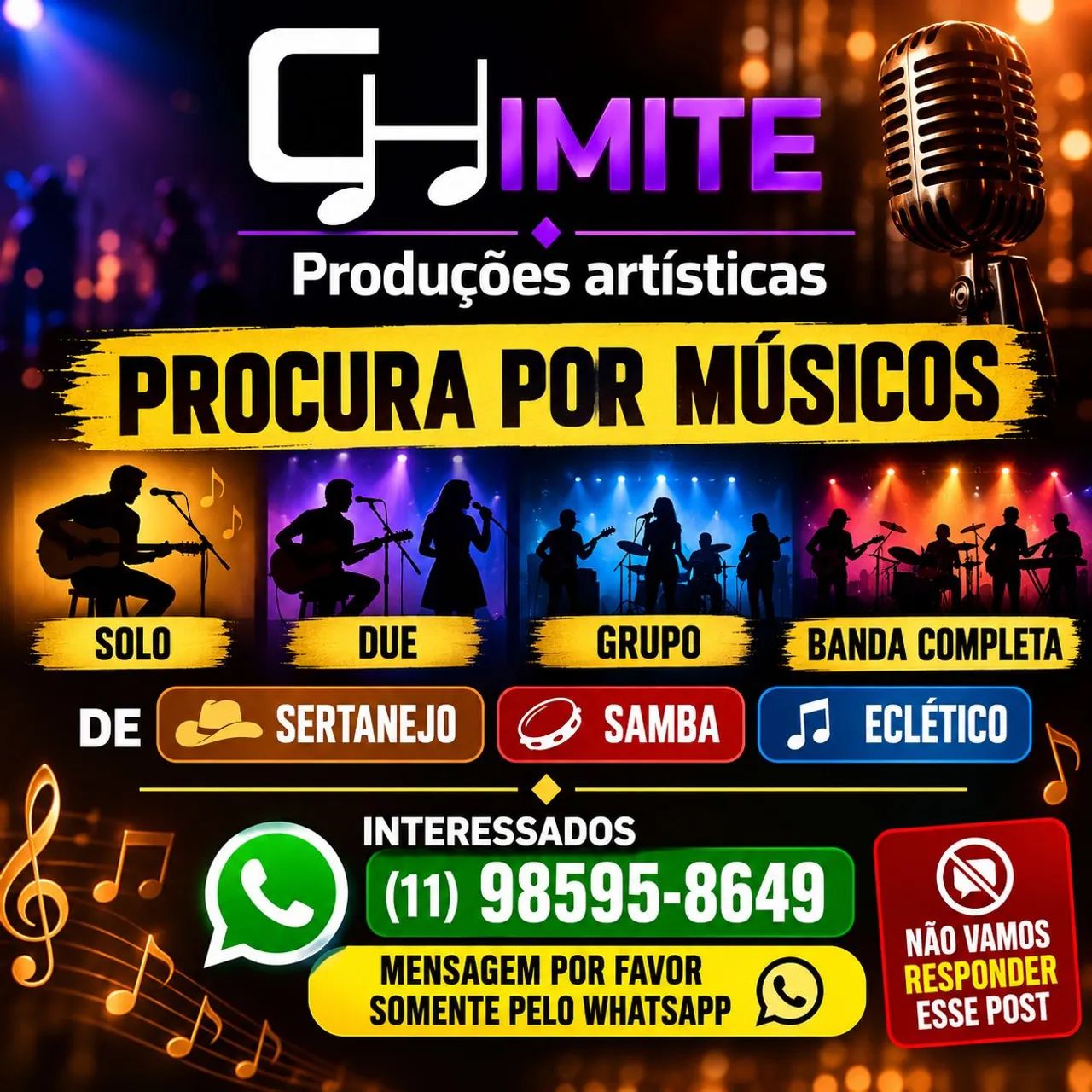 Precisa-se de músicos 
