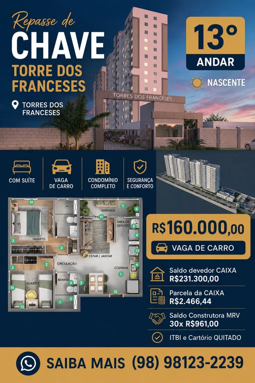 Repasse de Chave Torre dos Franceses 