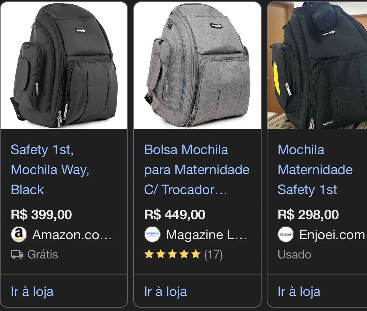 Mochila / bolsa maternidade Safety 1st