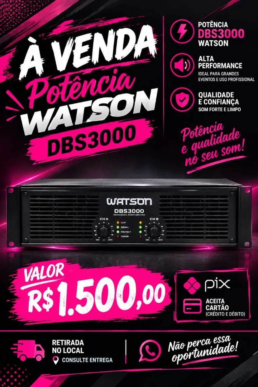 Potência watson DBS3000