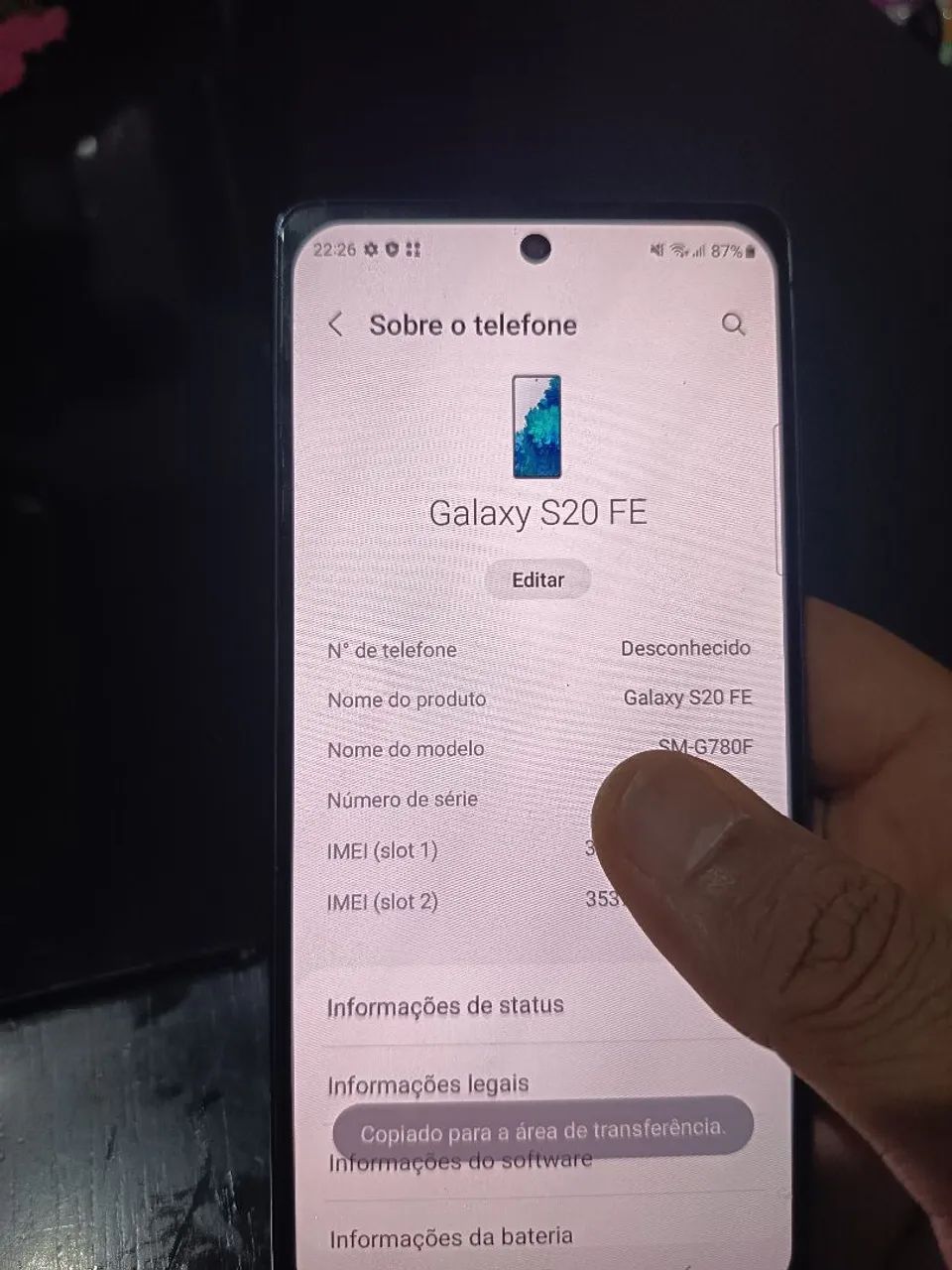 S20 FE 256 