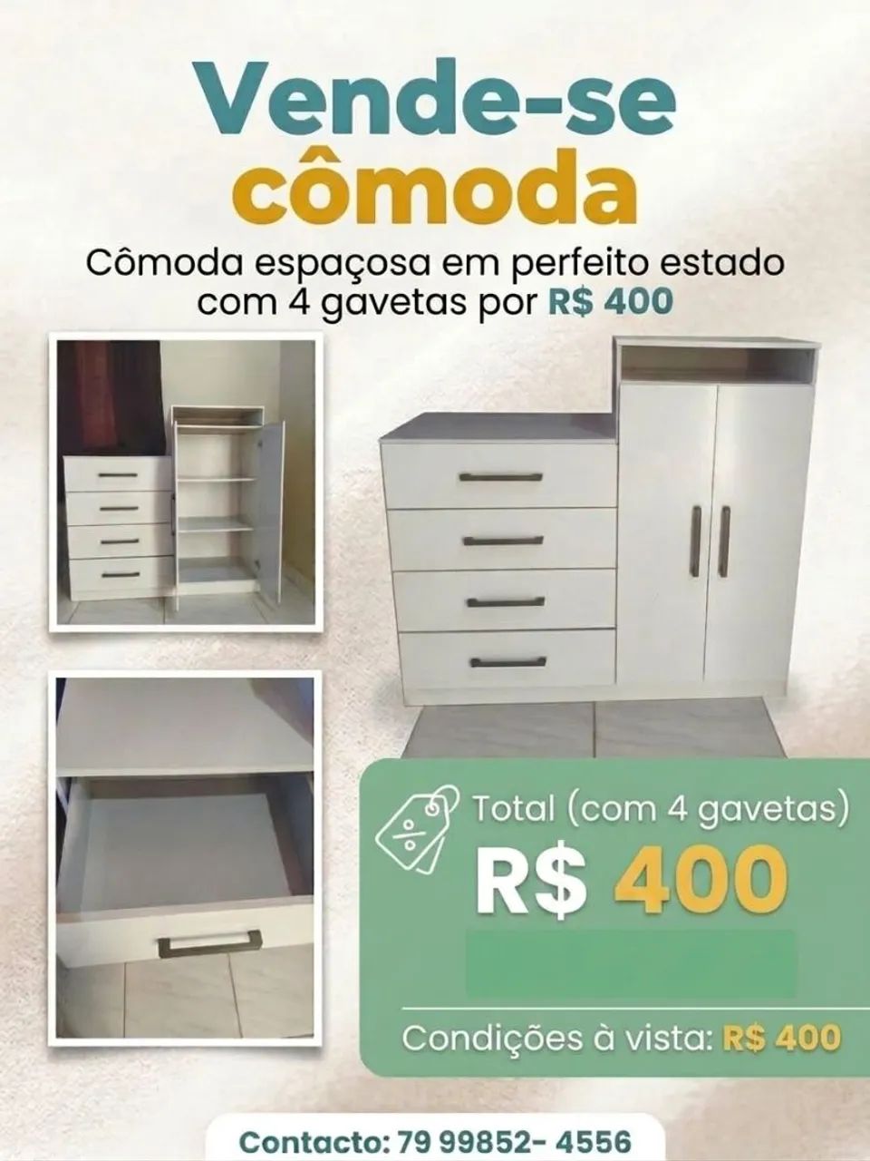 Cômoda Espaçosa 