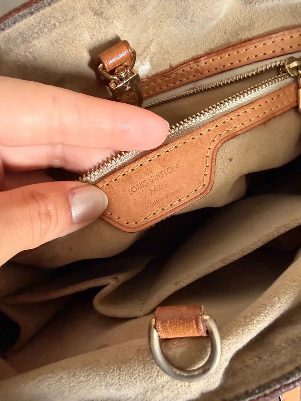 bolsa tote louis vuitton hampstead damier azur - Foto 4