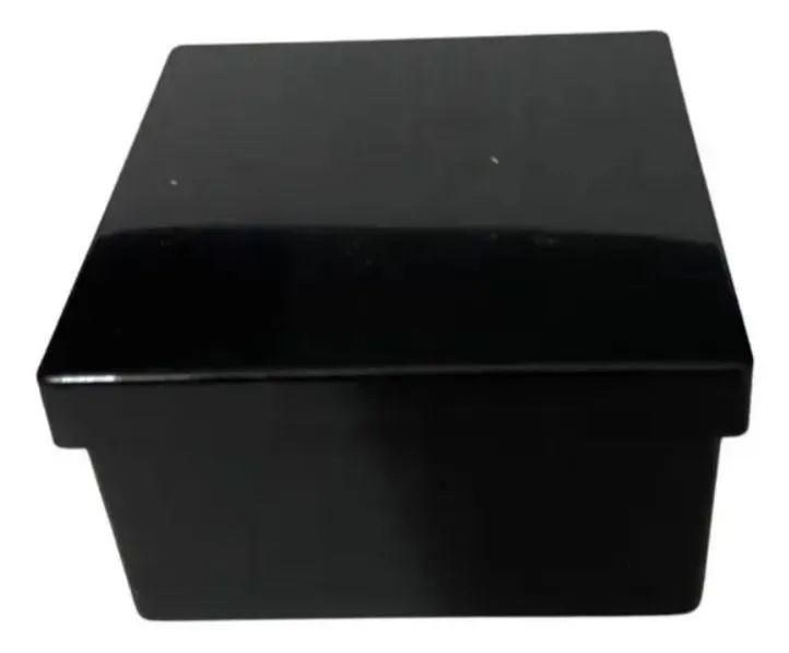 6 caixinha acrílica 7x7 preta - Foto 2