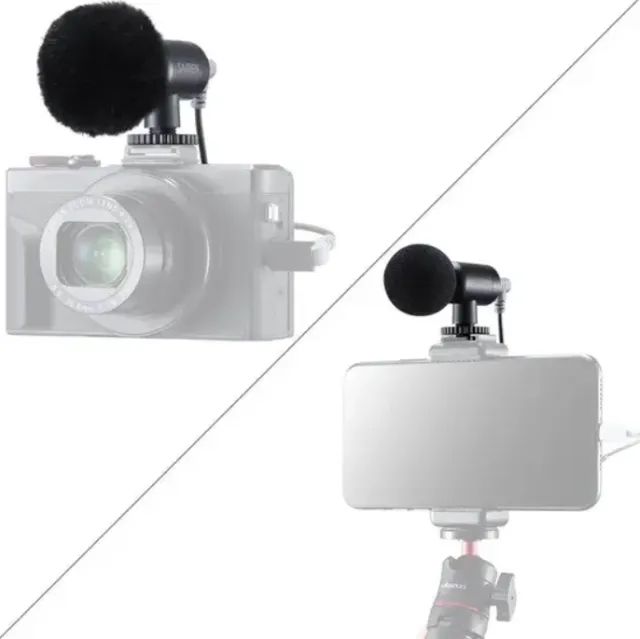 Microfone Supercardioide Sairen Nano Mic Para Câmeras e Dispositivos Móveis - Foto 4