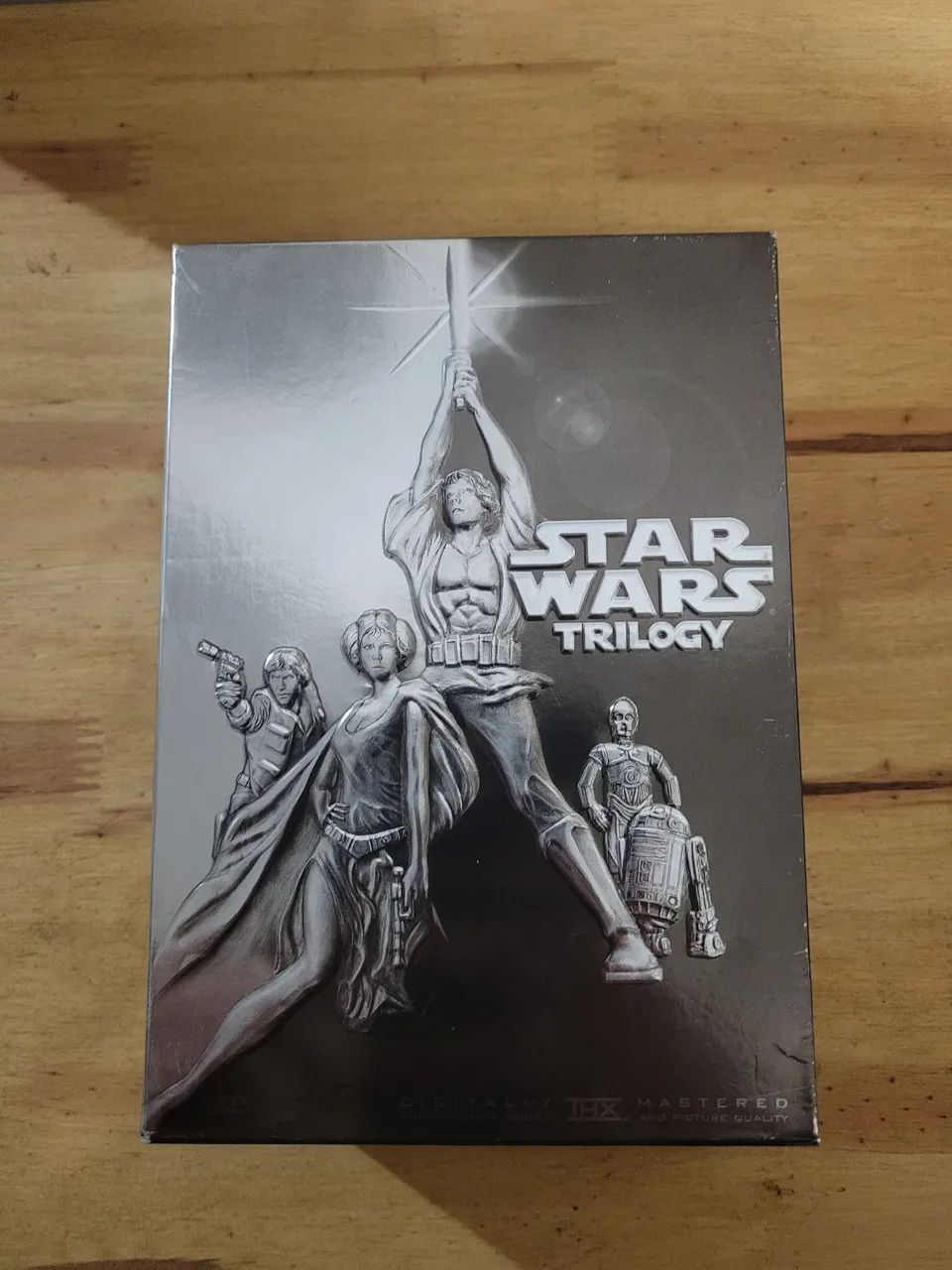 Star wars trilogia caixa prata