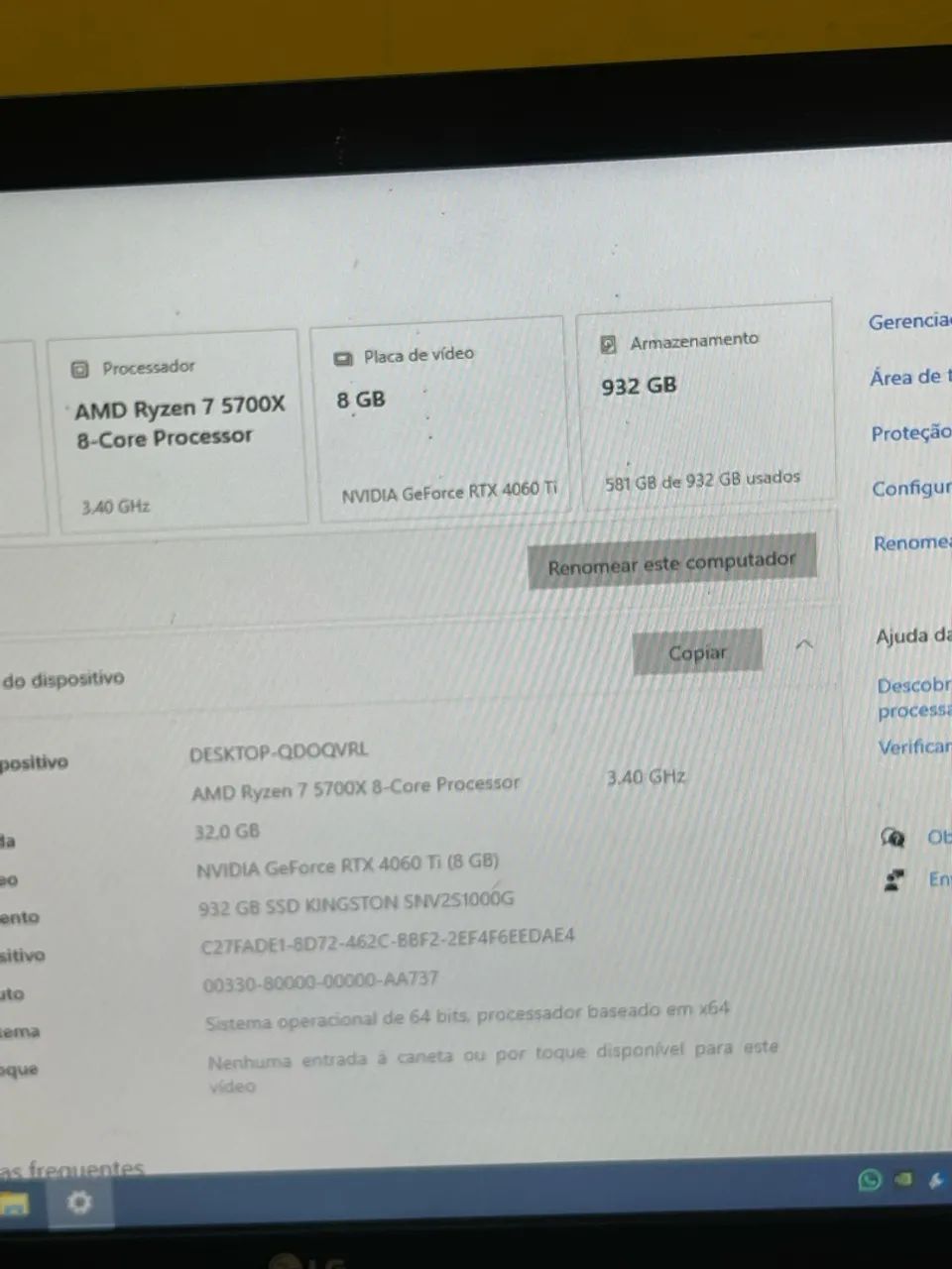 ? VENDO PC GAMER - RYZEN 7 + RTX 4060 Ti ? - Foto 2