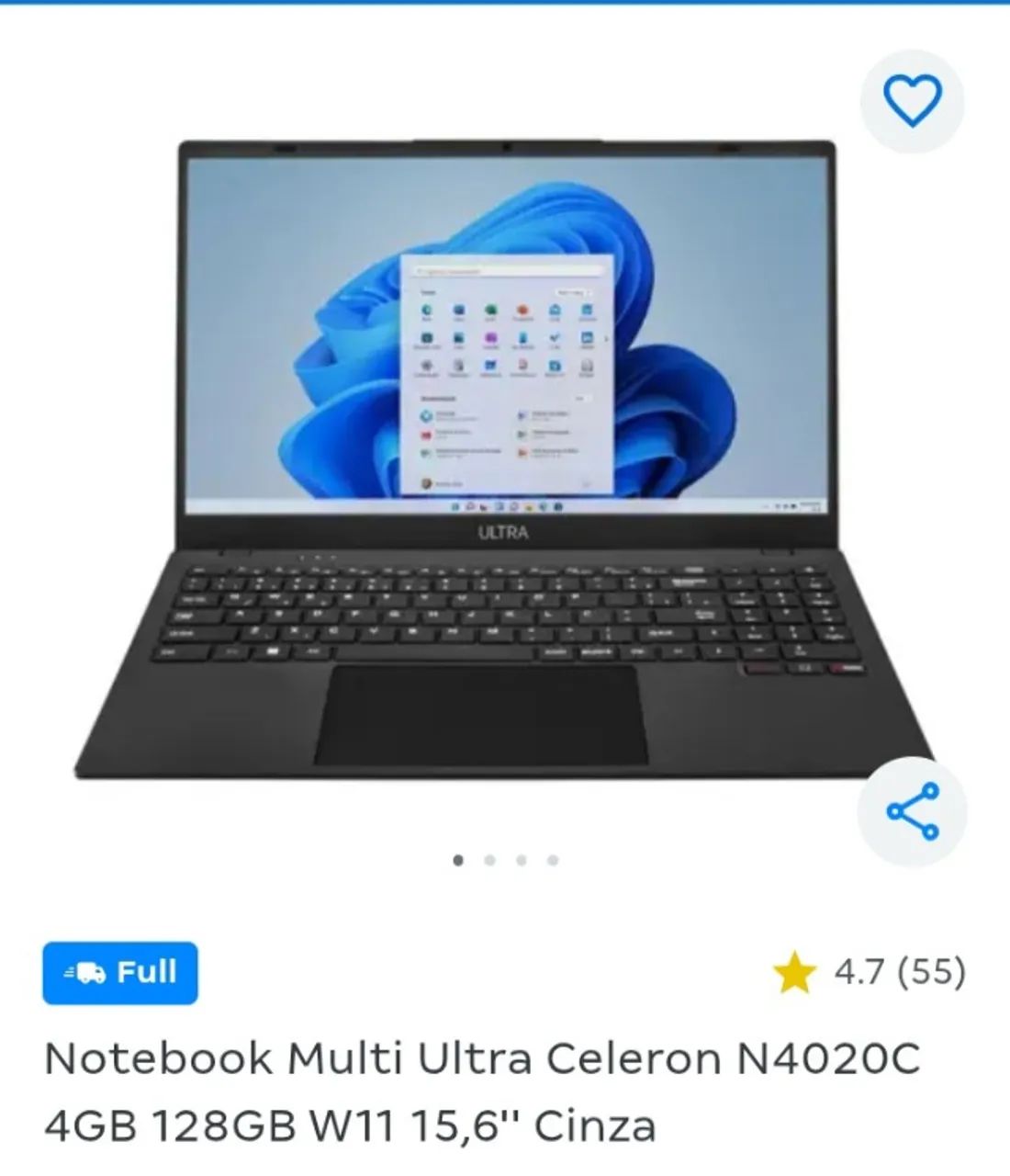 Notebook multi ultra celeron