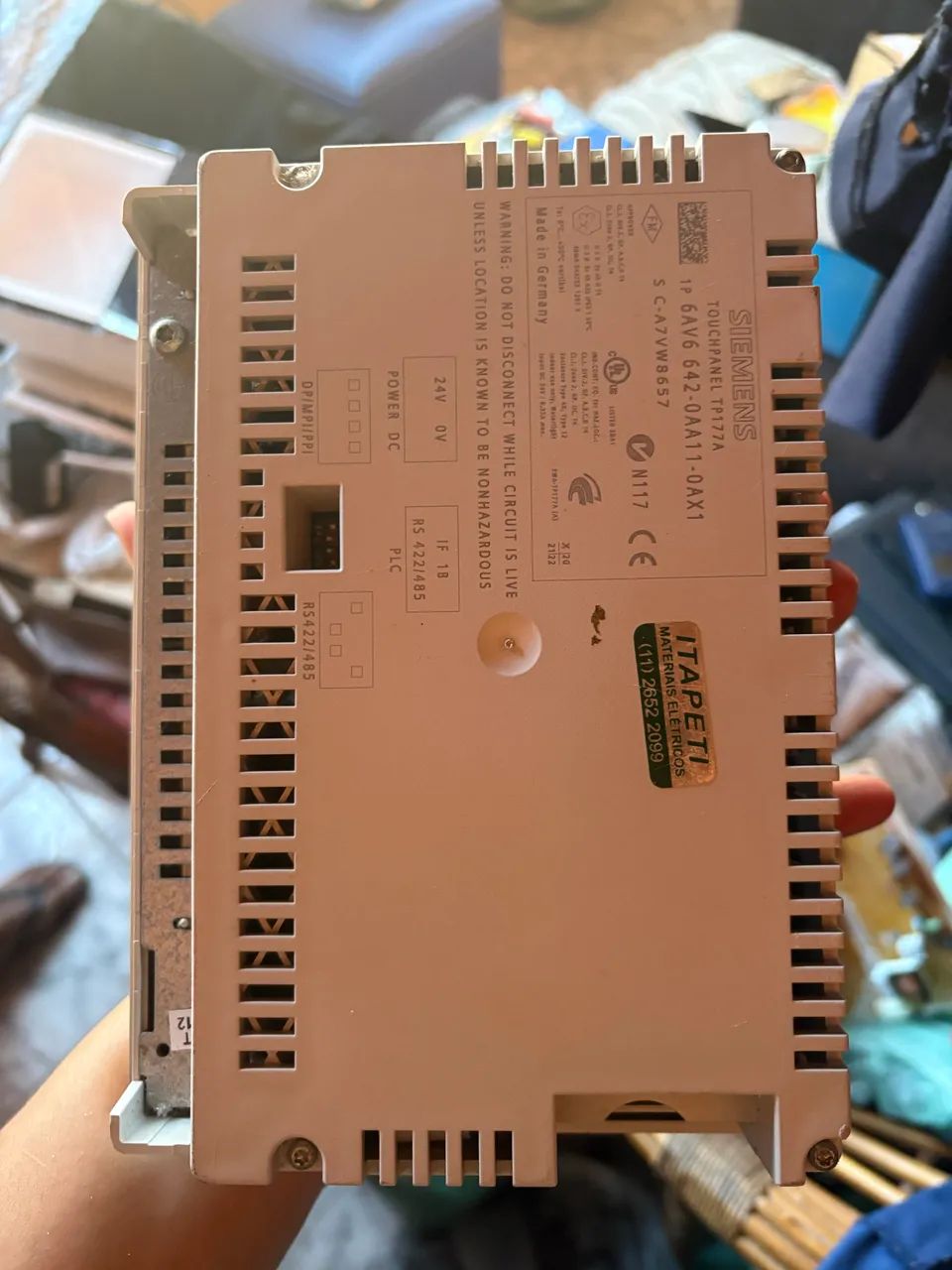 IHM Siemens Simatic Touch Panel Tp 177a 6av6 642-0aa11-0ax1 - Foto 2