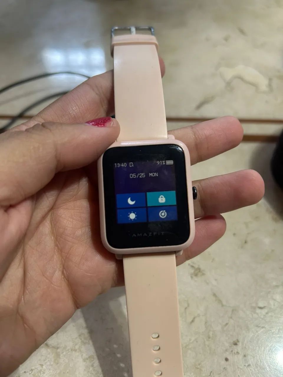 Smartwatch Amazfit Original Rosa - Ótimo Estado - Foto 4