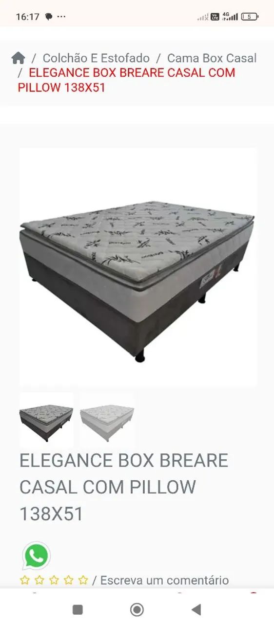 Cama box casal 