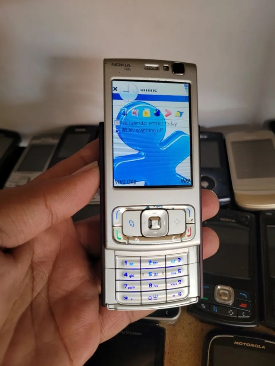 【美品】　Nokia N95 Nseries Nokia N95 Clássico Prata - Relíquia para Colecionadores - Item
