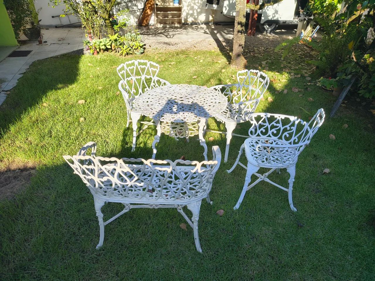 Cadeira e mesa para jardim 