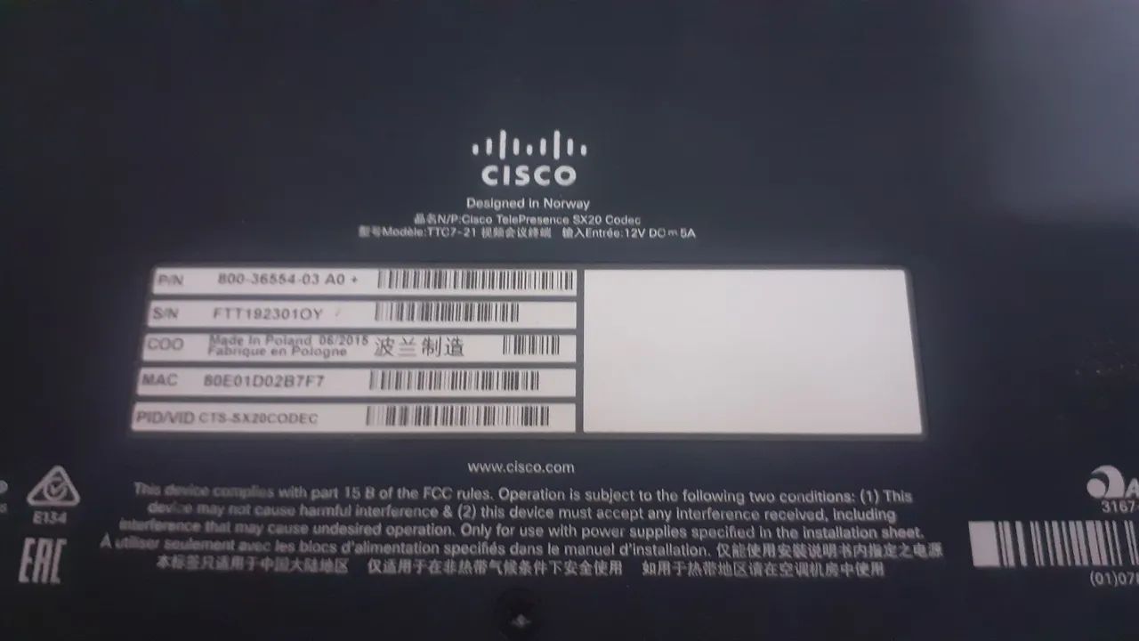 Videoconferência CISCO SX20  - Foto 3