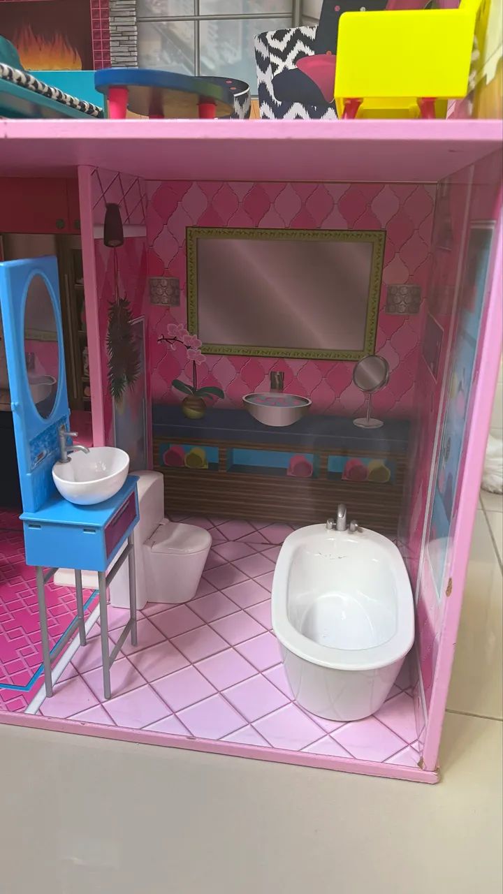 Casa de boneca de madeira - Foto 2
