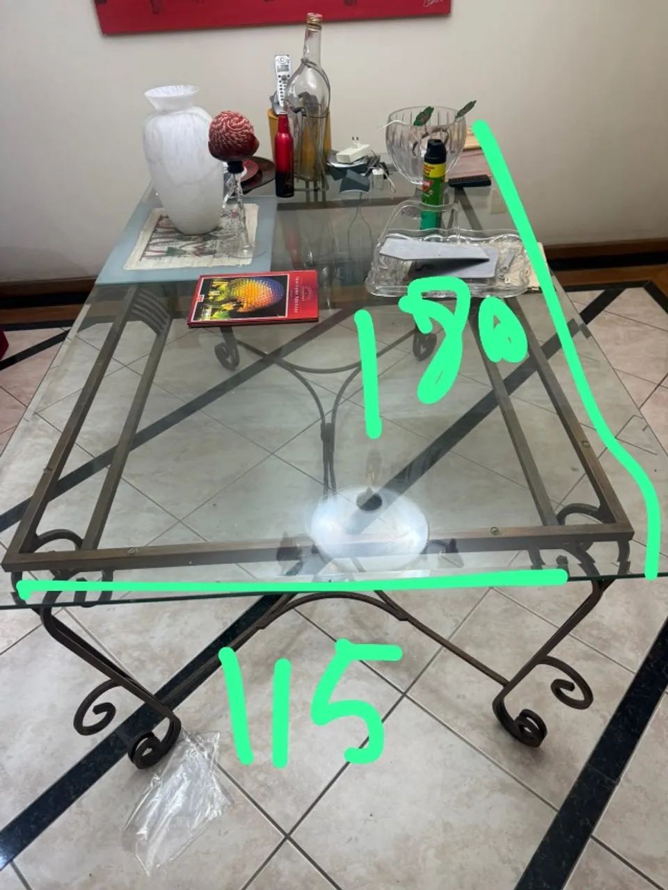 mesa de jantar vidro