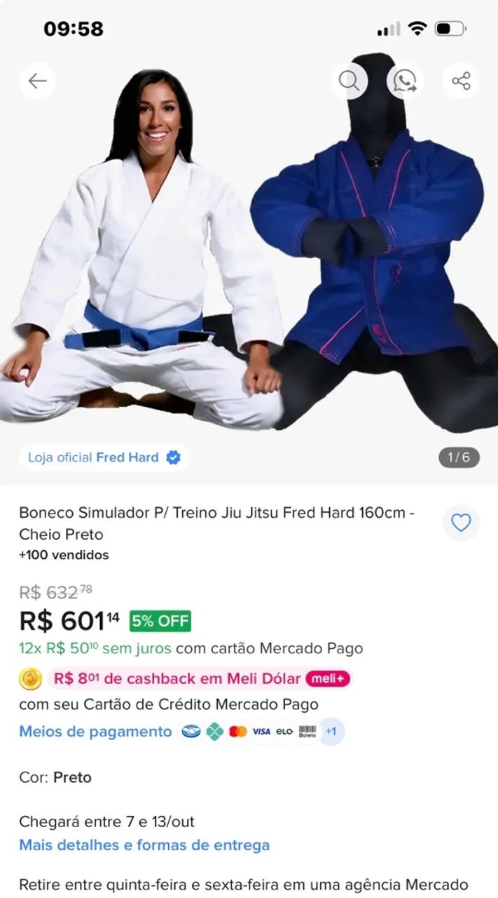 Boneco sparring  Jiujitsu judô 