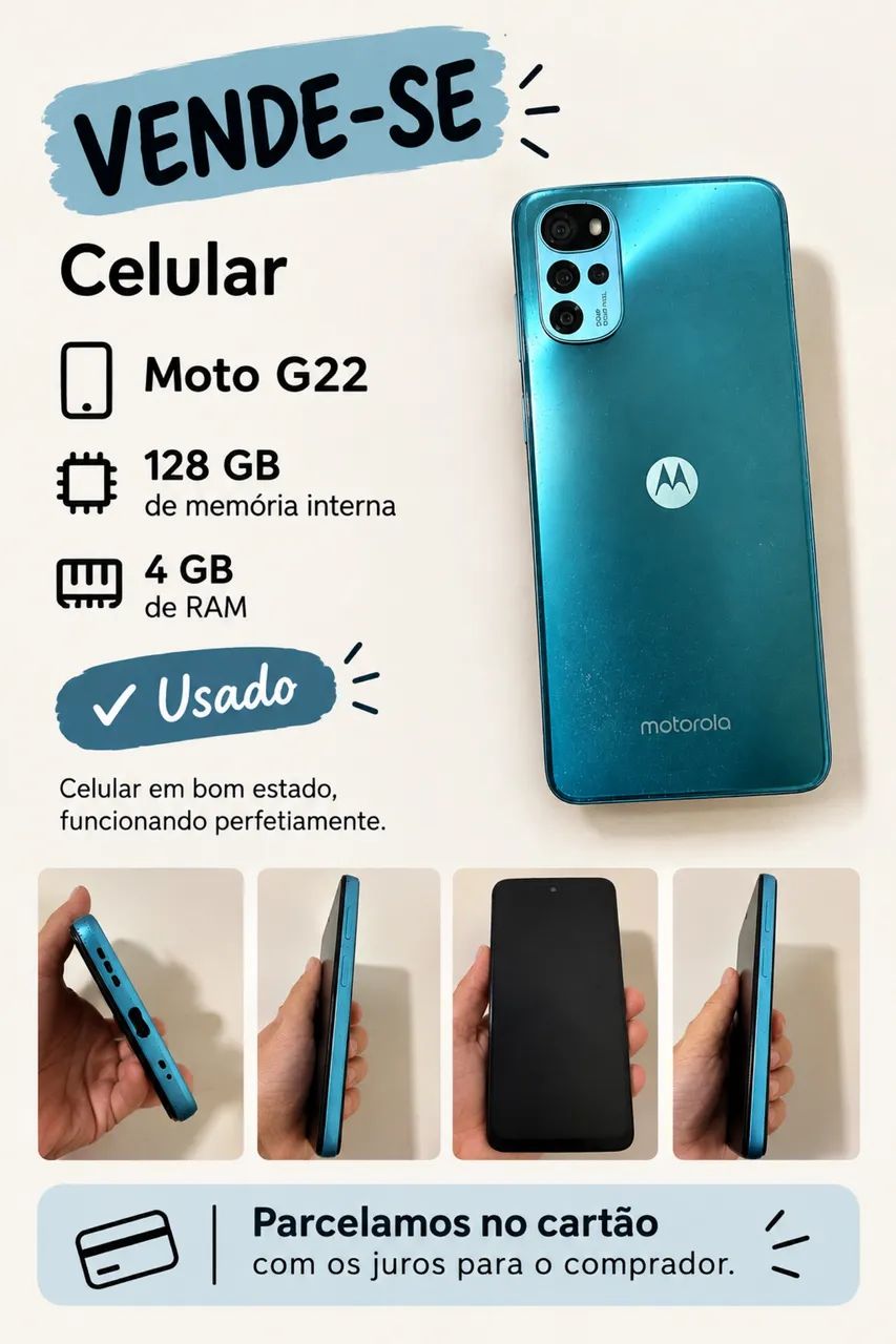 Celular moto g22 128gb - Foto 2