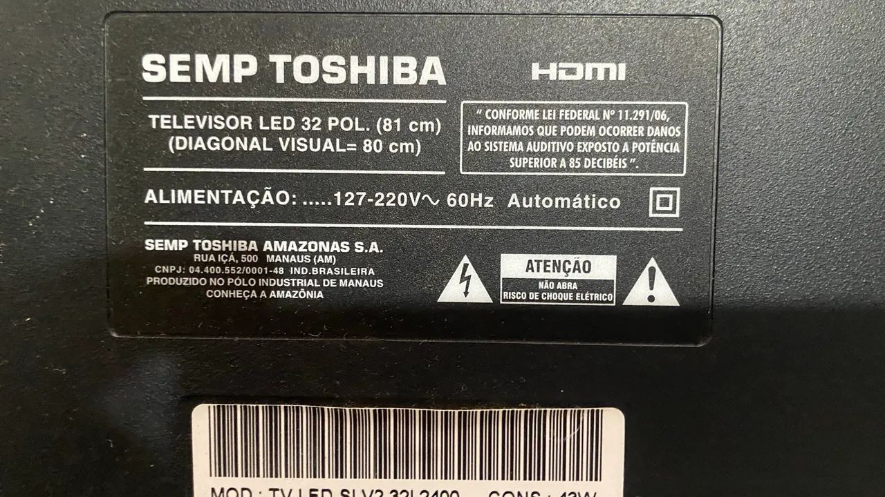  TV Semp Toshiba 32 polegadas PARA RETIRADA DE PEÇAS  - Foto 3