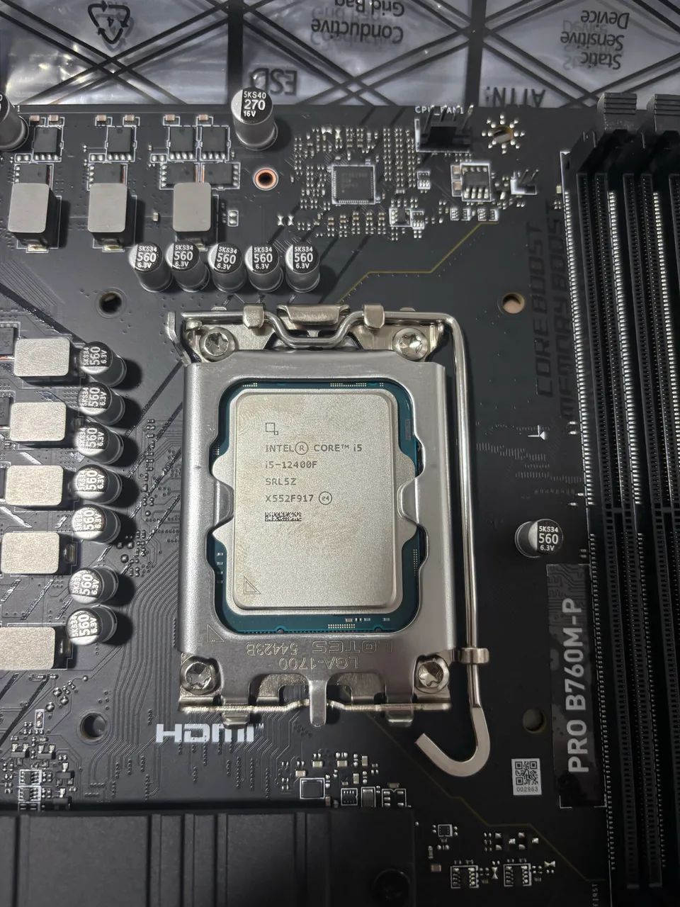  KIT INTEL i5-12400F + MSI B760M-P DDR5 ? NOVO! - Foto 4