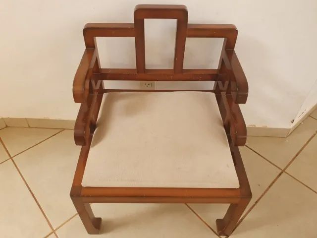 Kit com 2 cadeiras chinesas em madeira maciça - Foto 2