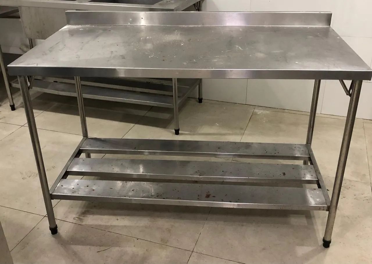 Mesa inox cozinha industrial 