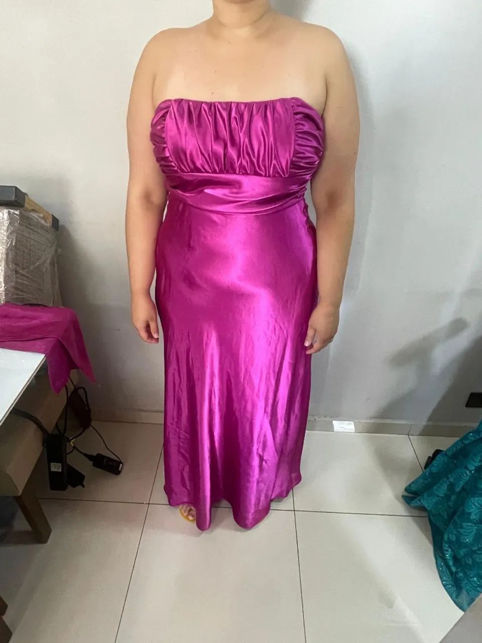 Vestido para madrinha de casamento Rosa Pink - Foto 2