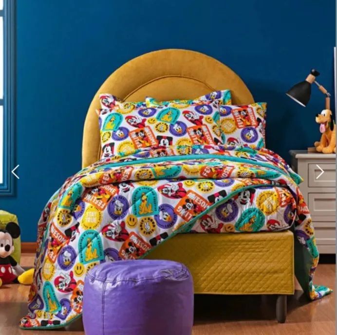 Edredon solteiro Mickey Mouse Vibes