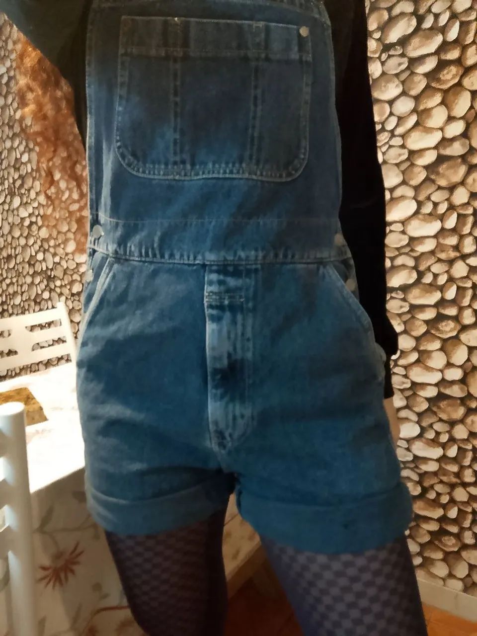 Macacão jardineira jeans vintage cgc - Foto 2