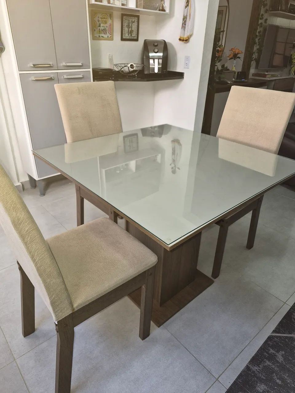 Mesa com 3 cadeiras - Foto 3