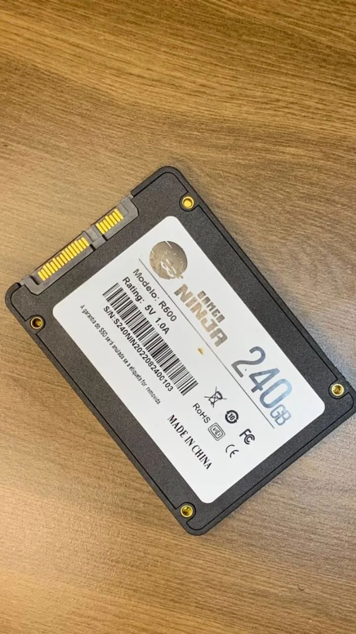 SSD SATA 240GB NINJA GAMER - Armazenamento - Jardim São Dimas, São