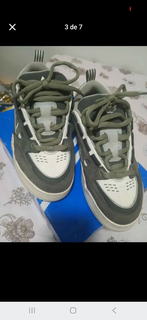 Tênis adidas adi2000 verde e bege  - Foto 3