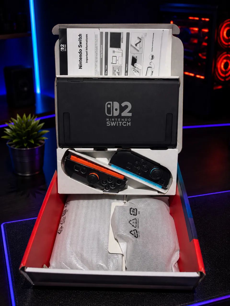 Nintendo Switch 2 Completo + 4 Jogos+ Extras( Opcionais