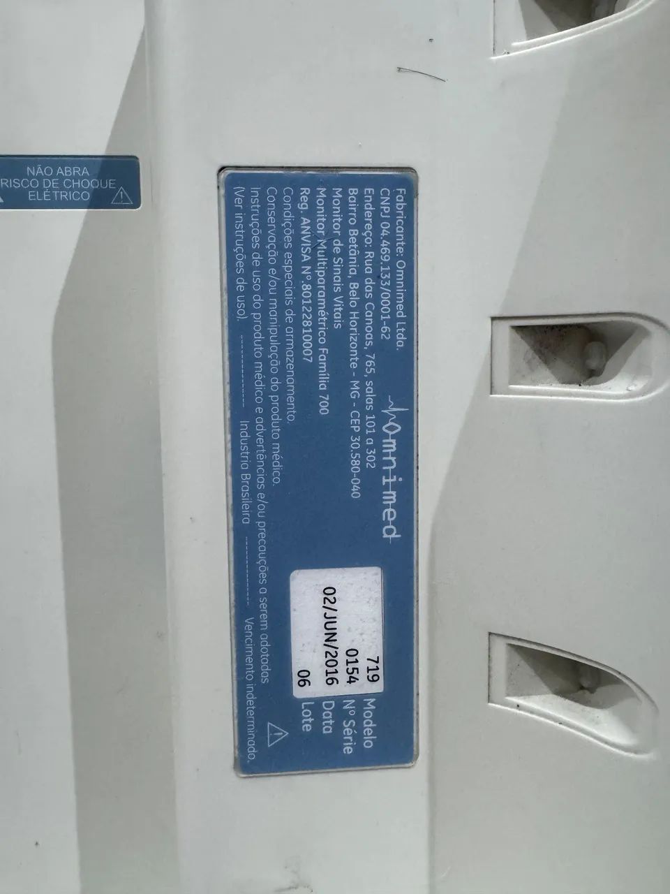Monitor Multiparamétrico Omni 719, usado e em bom estado de conservação. - Foto 5